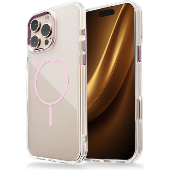 TFO Clear Thin Mag Case For Iphone 17 Pro pink