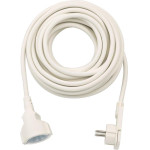 Brennenstuhl Quality Plastic Extension Cable With Flat Plug 10m H05VV-F3G1.5 White - (1168980210)