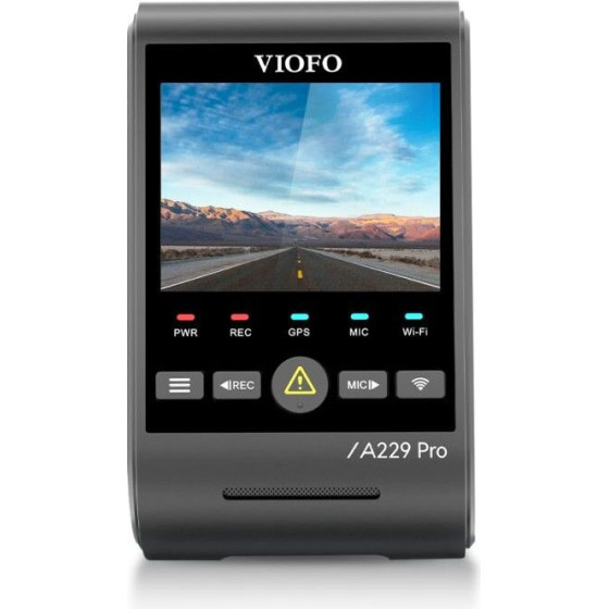 Viofo A229 Pro ������ Dash ����������� Dvr �� ��������� ������� (4K HDR/Sony Starvis 2/�������� ������/GPS/WiFi/Lcd 2.4'') - (04240)