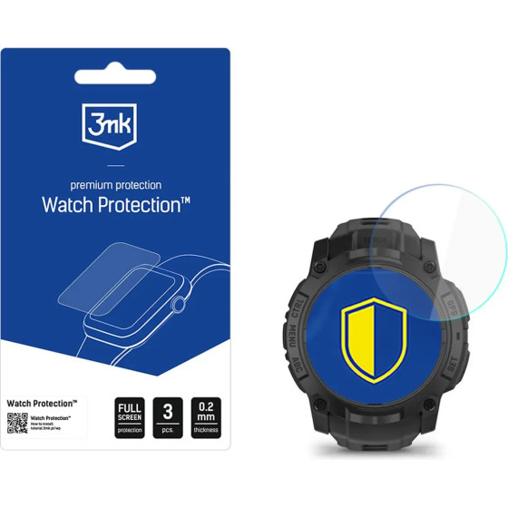 3MK Protection Smartwatch Screen Protector 3MK Watch Protection Flexibleglass For Garmin Instinct 3 Tactical Edition 50mm - (W-3WPrFG-GI3TE50-0)