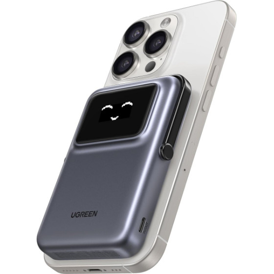 Ugreen Powerbank PB572 Uno, 10000mAh, 20W, Pd + QI, Grey