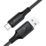 Hoco ������� �������� Acefast USB-A �� USB-C 3A Fast Charge USB2.0 Silicon ����� 1.2m. - (C17-04)