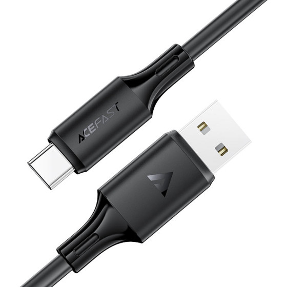 Hoco ������� �������� Acefast USB-A �� USB-C 3A Fast Charge USB2.0 Silicon ����� 1.2m. - (C17-04)