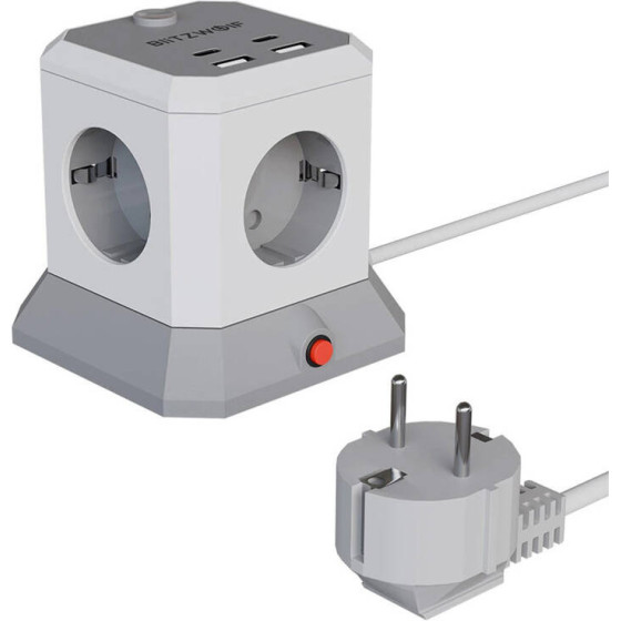 BlitzWolf 4xAc 2xUSB-A 2xUSB-C Extender 4xAc 2xUSB-A 2xUSB-C - (BW-EC1)