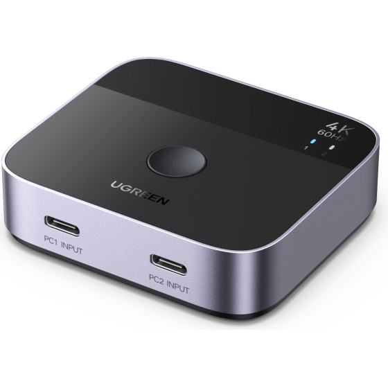 USB-C Switch 2 ������ 4K/60Hz Ugreen AW502 55451 - (AW502/55451)