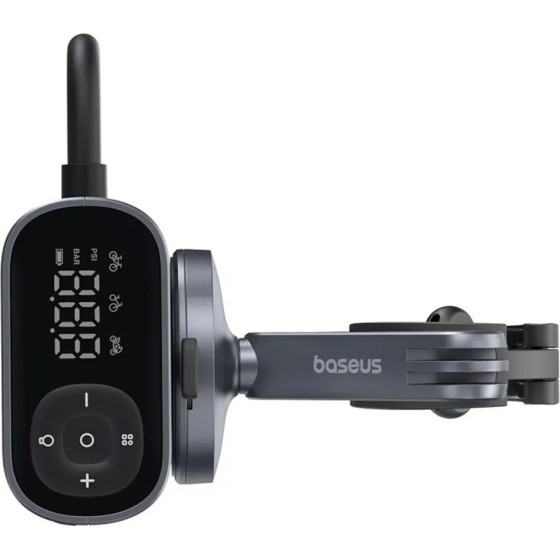 Baseus - Bike Compressor Primetrip Series - Portable, Pressure Display, 1750mAh, 150psi, Ultra Fast - Black - (C11169000121-00)
