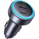 Ugreen Car Charger EC307, 30W, 3A, 1 x USB-C - 2 x USB-A, Grey