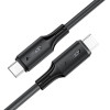 Hoco ������� �������� Acefast USB-C �� USB-C PD60W 3A Fast Charge USB2.0 Silicon ����� 1.2m. - (C17-03)