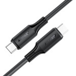 Hoco ������� �������� Acefast USB-C �� USB-C PD60W 3A Fast Charge USB2.0 Silicon ����� 1.2m. - (C17-03)