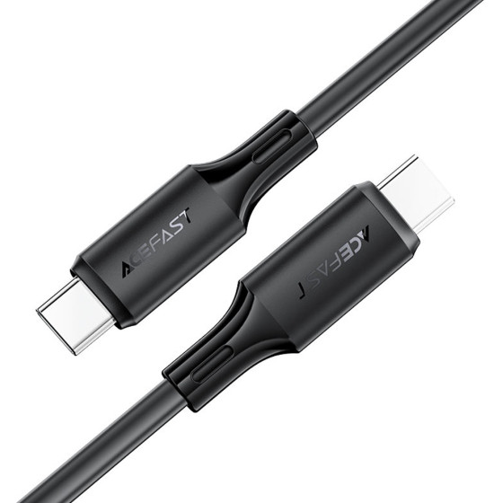 Hoco ������� �������� Acefast USB-C �� USB-C PD60W 3A Fast Charge USB2.0 Silicon ����� 1.2m. - (C17-03)