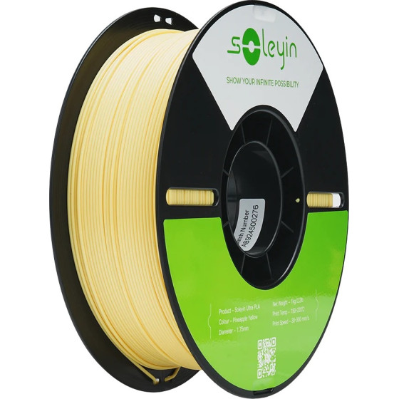 Creality Soleyin Ultra Pla Pineapple Yellow 3D Printer Filament 1 Kg Spool,1.75 Mm - (3301010506)