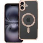 Electro Mag Cover Case Compatible With Magsafe For Iphone 16 Plus Brown OEM