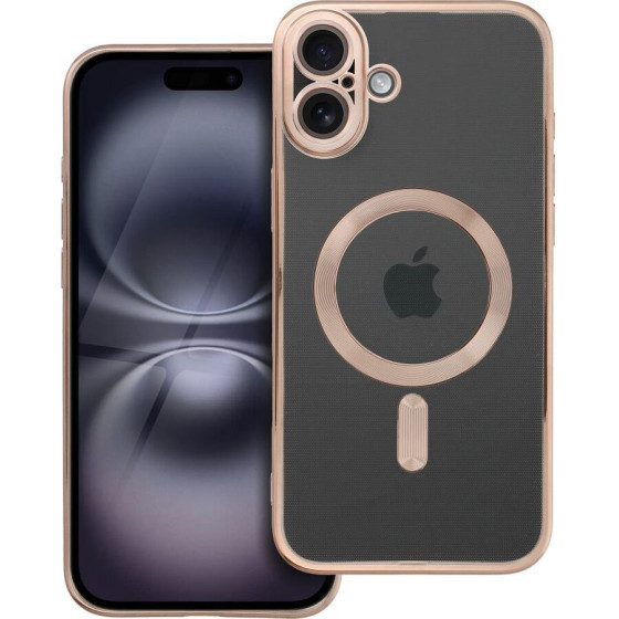 Electro Mag Cover Case Compatible With Magsafe For Iphone 16 Plus Brown OEM