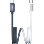 Usams Cable Bicolor Series SJ756 Pd 60W USB-C/USB-C 1.2m Black And White - (SJ756USB01)