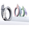 Usams Cable Bicolor Series SJ756 Pd 60W USB-C/USB-C 1.2m Blue And Pink - (SJ756USB03)