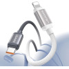 Usams Cable Bicolor Series SJ757 Pd 30W USB-C/Lightning 1.2m Black And White - (SJ757USB01)