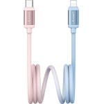 Usams Cable Bicolor Series SJ757 Pd 30W USB-C/Lightning 1.2m Blue And Pink - (SJ757USB03)