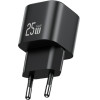 Usams Charger Jc Series CC289 25W Gan Mini Fast Charger USB-C Black - (CC289TC01)