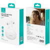 Usams Echo E02 Tws Bluetooth Headphones ANC+Enc Wireless White - (BHE0202)