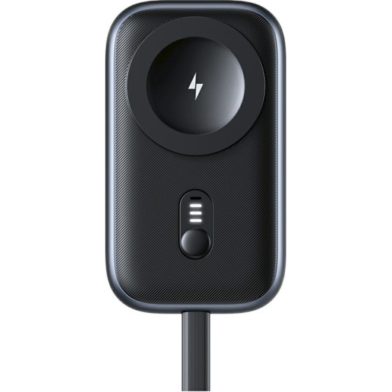 Usams Inductive Charger For Apple Watch CD245 2-in-1 With 1200mAh Powerbank + USB-C Cable Titanium - (CD245SBWXC02)