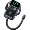 Usams Inductive Charger For Apple Watch CD245 2-in-1 With 1200mAh Powerbank + USB-C Cable Titanium - (CD245SBWXC02)
