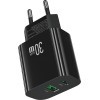 Usams Ladowarka Sieciowa CC316 T65 30W 1xUSB-C 1xUSB-A Fast Charging Black - (CC316TC01)