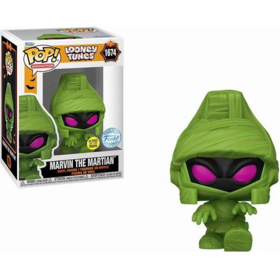 Funko Pop! Animation: Looney Tunes - Marvin The Martian (Mummy) (Glows In The Dark) (Special Edition) #1674 Vinyl Figure