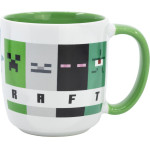Stor: Minecraft Squared Pattern - Young Adult Ceramic Elite Mug In Gift Box (385ml) (75618)