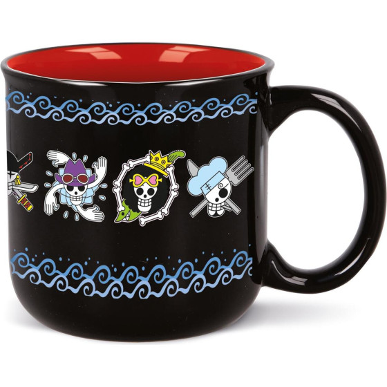 Stor: One Piece Skulls Anime - Young Adult Breakfast Mug In Gift Box (415ml) (537)