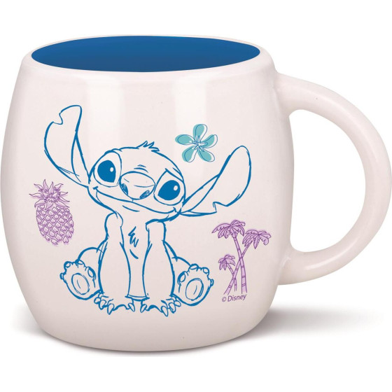 Stor: Stitch Drawing - Young Adult Globe Mug In Gift Box (385ml) (95743)
