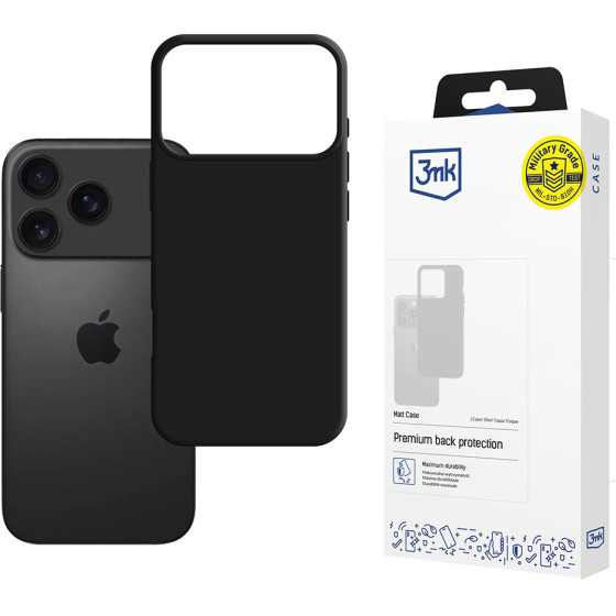 3MK Protection 3MK Matt Case For Apple Iphone 17 Pro - Black - (W-3MatCas-AIP17P-0)