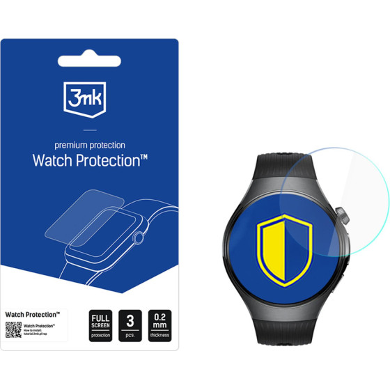 3MK Protection Smartwatch Screen Protector 3MK Watch Protection Arc For Huawei Watch 5 46mm - (W-3WPrARC-HW546-0)