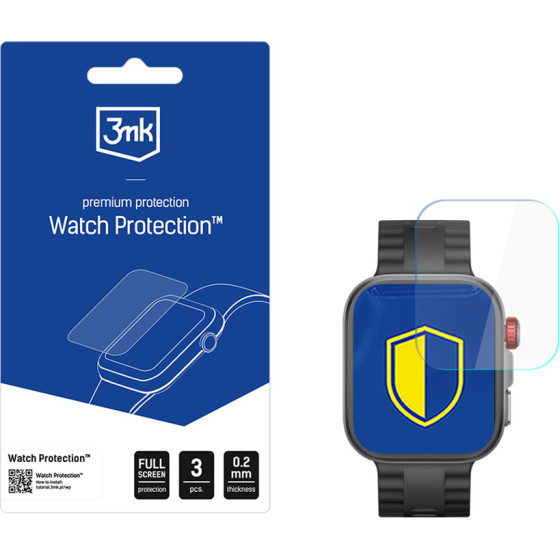 3MK Protection Smartwatch Screen Protector Glass 3MK Watch Protection Flexibleglass For Huawei Watch Fit 4 Pro - (W-3WPrFG-HWF4P-0)