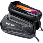 WILDMAN Traveling Bag For Bike Frame With Zipper 1,2L (4 ''- 7'') XT6 black