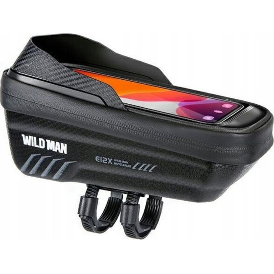 WILDMAN Traveling Bag For Bike Frame With Zipper 1L (4 ''- 7'') E12X black