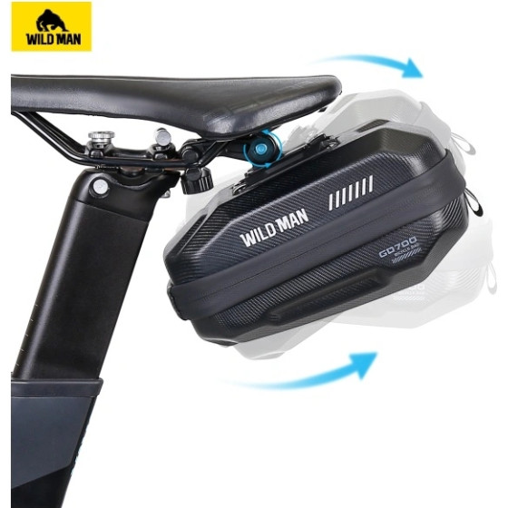 WILDMAN Traveling Bag For Bike Frame With Zipper 1L (4 ''- 7'') M90 black
