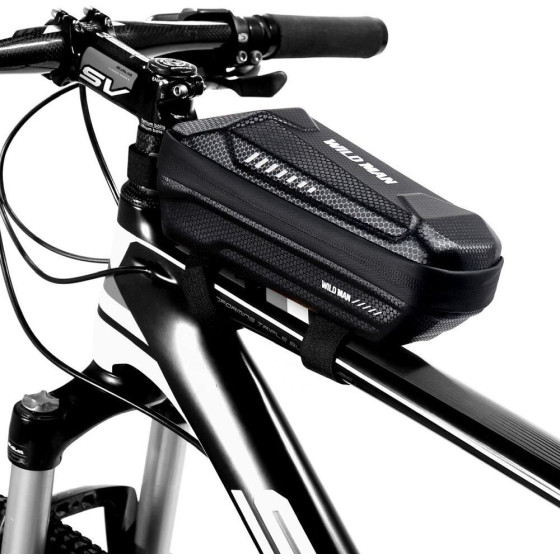 WILDMAN Traveling Bag For Bike Frame With Zipper 1L ES5 black