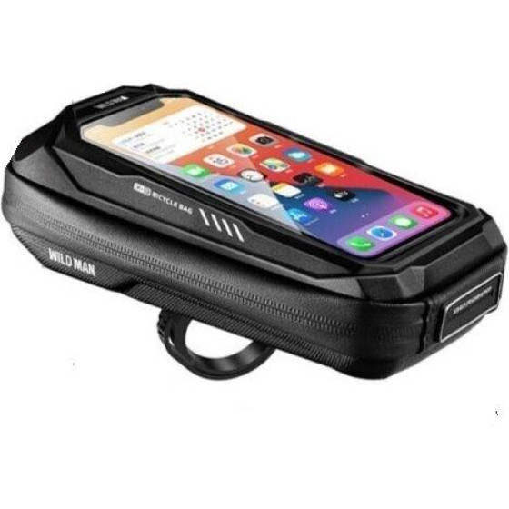 WILDMAN Traveling Bag For Bike Handlebars With Zipper 0,5L (4 ''- 7'') X3 black