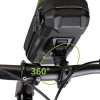 WILDMAN Traveling Bag For Bike Handlebars With Zipper 0,6L (4 ''- 7'') GX330 green