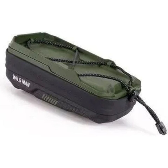 WILDMAN Traveling Bag For Bike Handlebars With Zipper 0,6L (4 ''- 7'') GX330 green