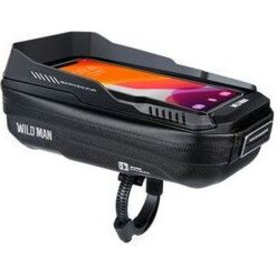WILDMAN Traveling Bag For Bike Handlebars With Zipper 0,6L (4 ''- 7'') XT3 black