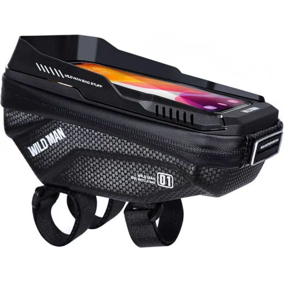 WILDMAN Traveling Bag For Bike Handlebars With Zipper 1L (4 ''- 7'') XT1 black