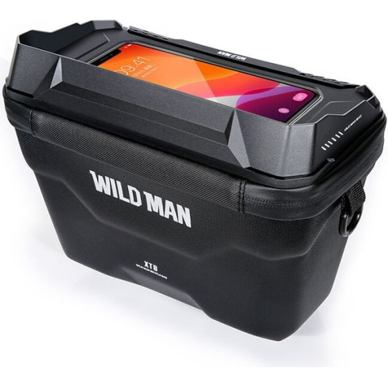 WILDMAN Traveling Bag For Bike Handlebars With Zipper 3L (4''-7'') XT8 black