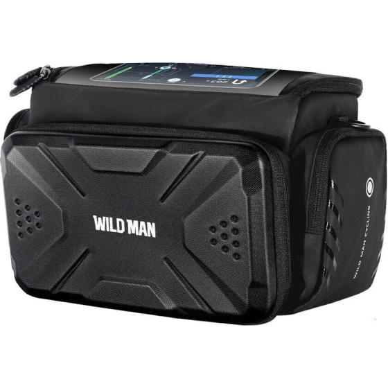 WILDMAN Traveling Bag For Bike Handlebars With Zipper 4L GS6 black