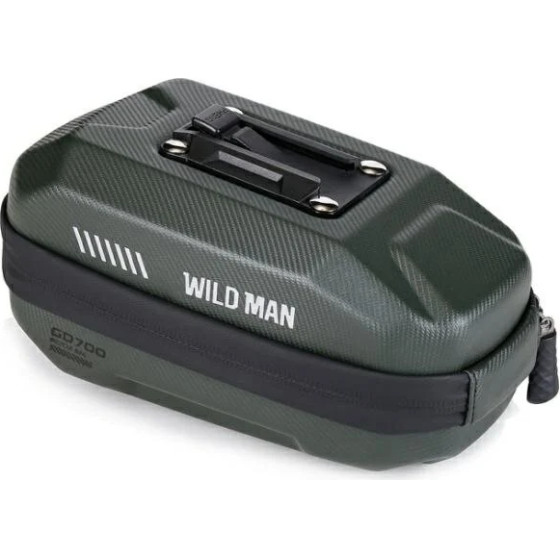 WILDMAN Traveling Bag Under Bike Saddle With Zipper 0,8L GD700 green