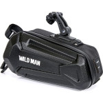 WILDMAN Traveling Bag Under Bike Saddle With Zipper 1,2L XT7 black