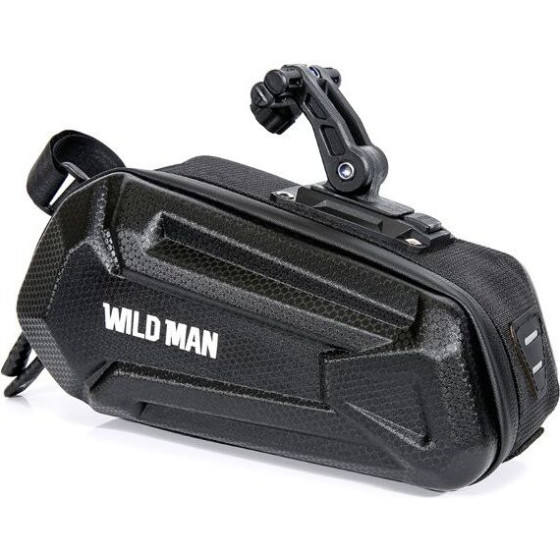 WILDMAN Traveling Bag Under Bike Saddle With Zipper 1,2L XT7 black
