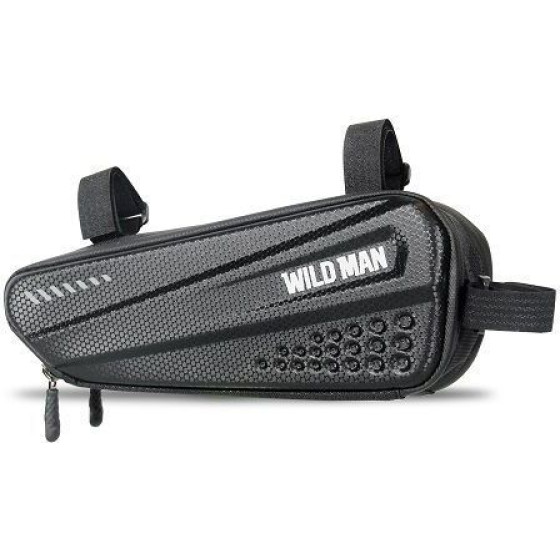 WILDMAN Traveling Bag Under The Bike Frame With Zipper 1,5L E4 black