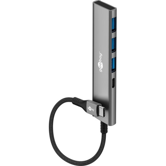 Goobay Slim 4-Port Usb Hub, USB-C(TM) To USB-C(TM)/USB-A, 5 Gbit/s - (76562)