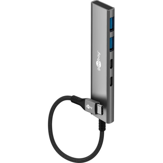 Goobay Slim 4-Port Usb Hub, USB-C(TM) To USB-C(TM)/USB-A, 5 Gbit/s - (76563)